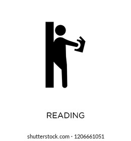 Reading icon. Reading symbol design from Activity and Hobbies collection. Simple element vector illustration on white background.