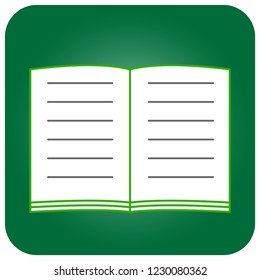 Reading icon for teaching foreign languages