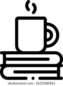 icono de lectura. Diseño De Estilo Lineal Delgado Aislado Sobre Fondo Blanco