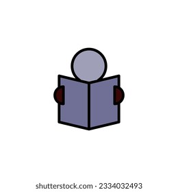 reading icon vector design templates 