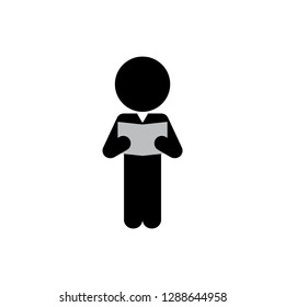 Reading Icon. Vector illustration.