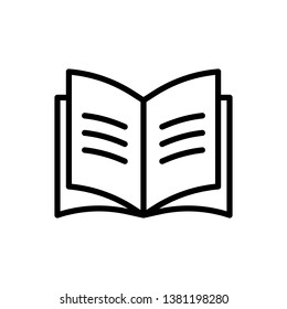 Reading Icon Vector Illustration Logo Template