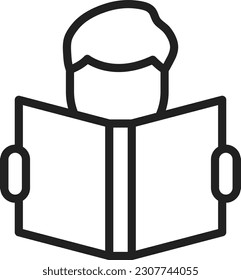 Reading icon vector image. Suitable for mobile application web application and print media.