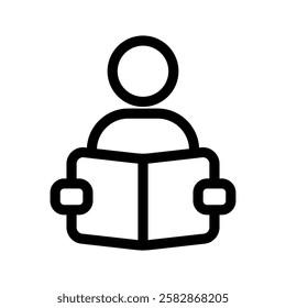 Reading Icon Vector Symbol Design Illustration