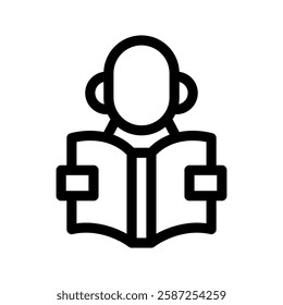 Reading Icon Vector Symbol Design Illustration