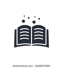 icono de lectura. Vector. Trazo editable. signo de estilo lineal para uso Diseño web, logotipo. Ilustración de símbolo.