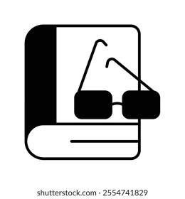 reading icon with white background vector stock illustration