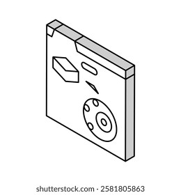 reading information of soil testing in internet isometric icon vector. reading information of soil testing in internet sign. isolated symbol illustration