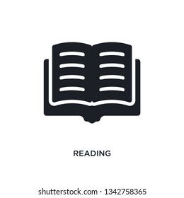 reading isolated icon. simple element illustration from ultimate glyphicons concept icons. 
