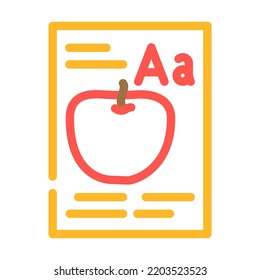 reading kid leisure color icon vector. reading kid leisure sign. isolated symbol illustration