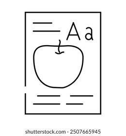 reading kid leisure line icon vector. reading kid leisure sign. isolated contour symbol black illustration