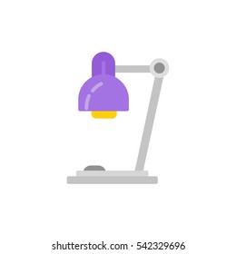 reading lamp flat icon