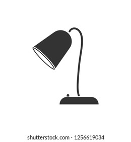 Reading lamp. Icon Flat