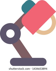 Reading lamp icon. Flat illustration colored vector Home Furniture icons for web