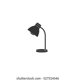 Reading lamp icon flat. Illustration isolated vector sign symbol