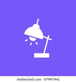 Reading lamp icon. Reading lamp sign.
