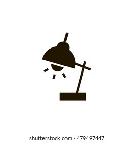 Reading lamp icon. Reading lamp sign.