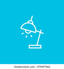 Reading lamp icon. Reading lamp sign.