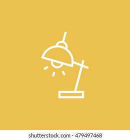 Reading lamp icon. Reading lamp sign.