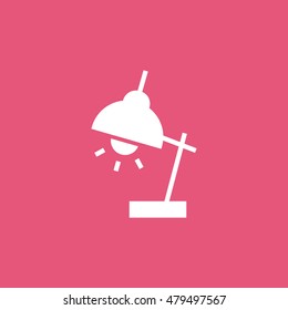 Reading lamp icon. Reading lamp sign.