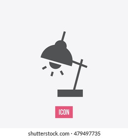 Reading lamp icon. Reading lamp sign.