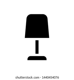 Reading lamp icon vector illustration, emblem isolated flat design , business house in the room , template logo start up project