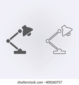Reading lamp icon . Vector illustration