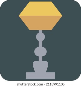 Reading lamp, illustration, vector on a white background.