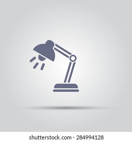 reading lamp isolated vector icon