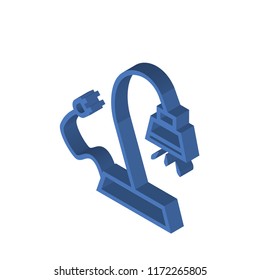 Reading Lamp isometric left top view 3D icon