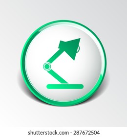 Reading lamp Single flat icon Vector illustration.