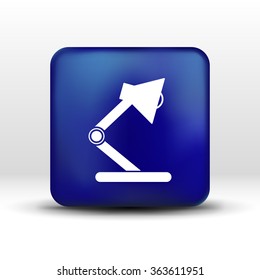 Reading lamp Single flat icon Vector illustration.