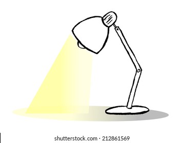 Reading lamp vector illustration