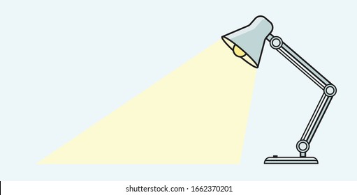 Reading Lamp. Lamp. Vector. Torch.