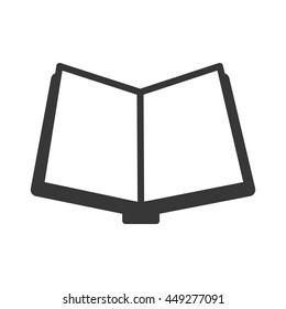 Reading and learning concept represented by book icon. isolated and flat illustration 