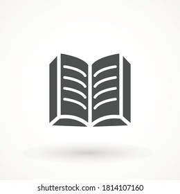 Reading line icon, Book Vector on white background Simple illustration of open book vector icon for web - education icon