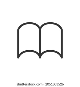 Reading line icon, sign or symbol. Premium pictogram in trendy outline style. Reading pixel perfect vector icon isolated on a white background. 