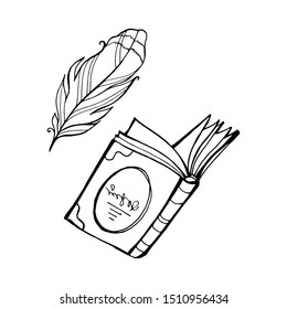 Reading line icon, Vector on white background