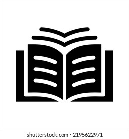 Reading line icon, Vector on white background