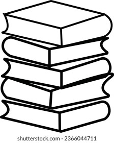 Icono de línea de lectura, Vector sobre fondo blanco. Sencillo símbolo de libro. Vector