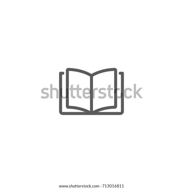 Reading line icon,\
Vector on white\
background