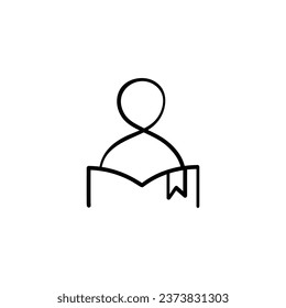 Reading Line Style Icon Design