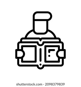 reading line style icon. vector illustration for graphic design, website, app. EPS 10