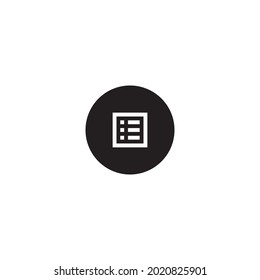 Reading list Button Icon Vector