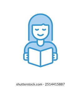 Reading lists icon vector stock illustration