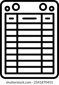 Reading log Vector Icon Design Symbol