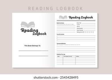 Reading Logbook Kdp Interior Template