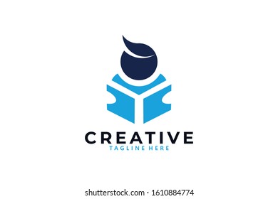 reading logo icon vector isolated