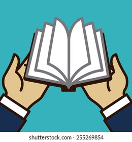 reading man design, vector illustration eps10 graphic 