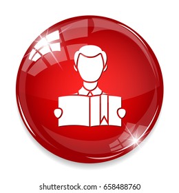 reading man icon